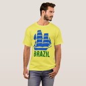 Farbe Brasiliens - Schiff T-Shirt (Vorne ganz)