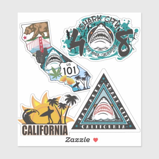 FARBE California Decal Set Aufkleber (Blatt)