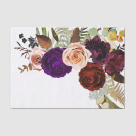 Farbe Chic kühl florale Grün Weiße Hochzeit Seidenpapier