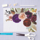 Farbe Chic kühl florale Grün Weiße Hochzeit Seidenpapier (Handwerk)