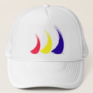 Farbe-D-Wind Splashy Segel-Maschenkappe Truckerkappe