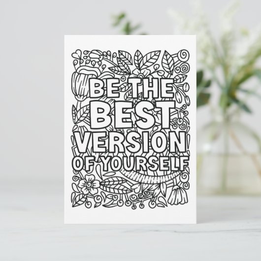 Farbe Dankeskarte (Stehend Vorderseite)