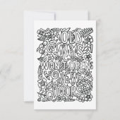 Farbe Dankeskarte (Rückseite)