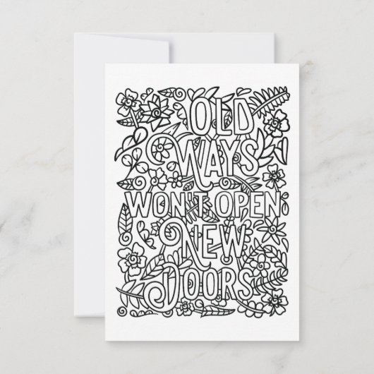 Farbe Dankeskarte (Rückseite)