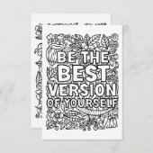 Farbe Dankeskarte (Vorne/Hinten)