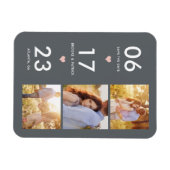 FARBE "Datum" speichert das Datumsfenster Magnet (Horizontal)