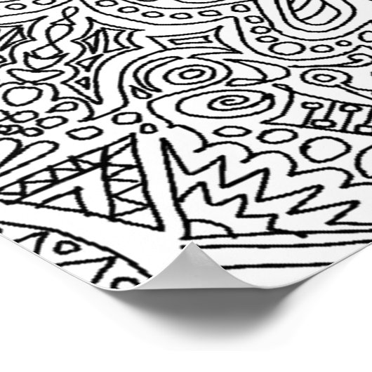 Farbe dein eigenes Mandala! Poster (Ecke)