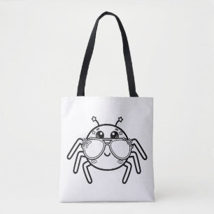 Färbe deine eigenen Kawaii-Spinnen-Sonnenbrillen Tasche