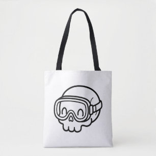 Färbe Deinen Eigenen Kawaii-Totenkopf-Schwimmbrill Tasche