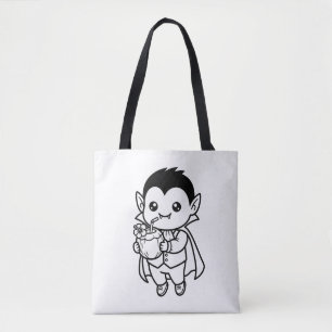 Färbe deinen eigenen Kawaii-Vampir-Tropencoconut Tasche