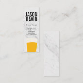 Farbe der Biermarmor Mini Visitenkarte (Vorne/Hinten)