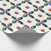 Farbe der Birne Geschenkpapier (Ecke)