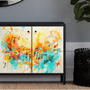 Farbe der Decoupage der Musik Seidenpapier