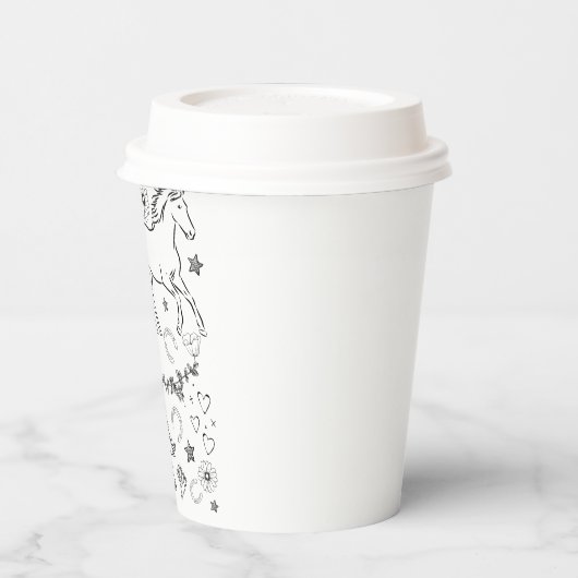 Farbe der Doodle Pappbecher (Links)