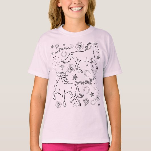 Farbe der Doodle T-Shirt (Vorderseite)