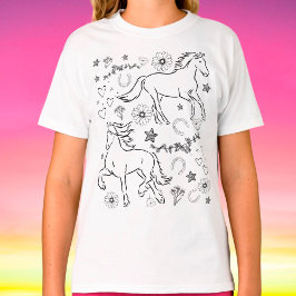 Farbe der Doodle T-Shirt