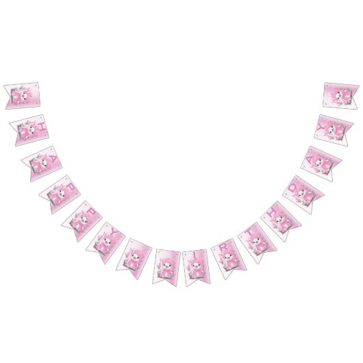 Farbe der Dusche Rosa Blume Jagdflagge Wimpelkette (Alle)