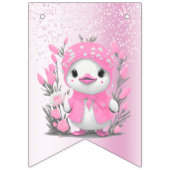 Farbe der Dusche Rosa Blume Jagdflagge Wimpelkette (Erste Fahne)