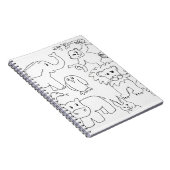 Farbe der eigenen Zootiere Notizblock (Rechte Seite)