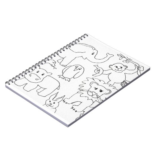 Farbe der eigenen Zootiere Notizblock (Linke Seite)