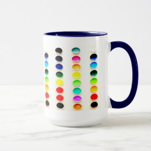 Farbe der Farben der Wasserfarben Farbe Kaffeebech Tasse