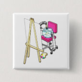 Farbe der Fische ("Aquarell") - Button (Vorderseite)