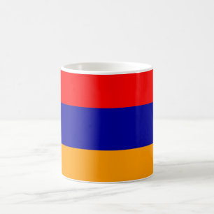 Farbe der Flagge Armeniens Kaffeetasse