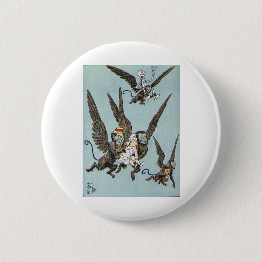 Farbe der fliegenden Affen Button (Vorderseite)