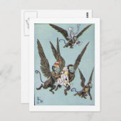 Farbe der fliegenden Affen Postkarte (Vorne/Hinten)