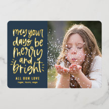 Farbe der Foil Holiday Card