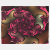 Farbe der Fraktale der Liebe Fleece Blanket (Vorderseite (Horizontal))