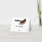 Farbe der Frühlingsblumen Rosa und Gelb Dankeskarte (Rückseite)