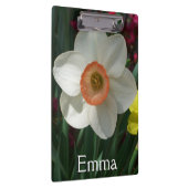 Farbe der Frühlingsblumen Rosa und Gelb Klemmbrett (Rechts)