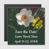 Farbe der Frühlingsblumen Rosa und Gelb Magnetkarte (Vorne/Hinten)