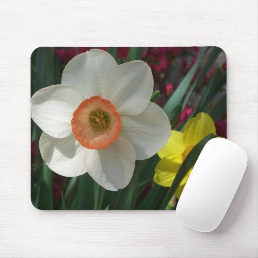 Farbe der Frühlingsblumen Rosa und Gelb Mousepad (Mit Mouse)
