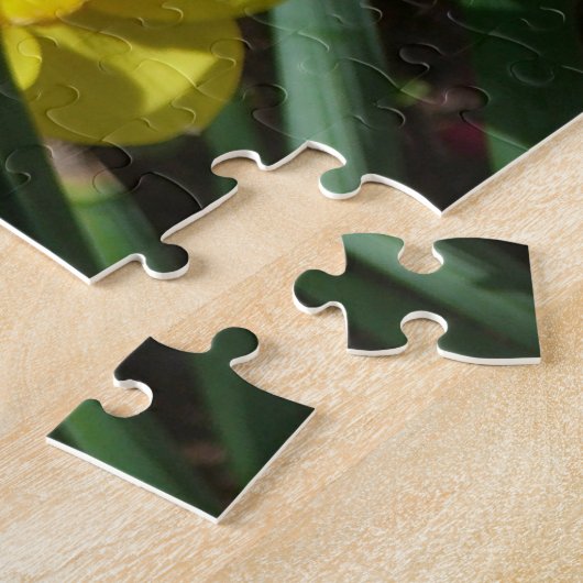 Farbe der Frühlingsblumen Rosa und Gelb Puzzle (Seite)