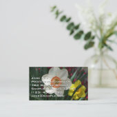 Farbe der Frühlingsblumen Rosa und Gelb Visitenkarte (Stehend Vorderseite)