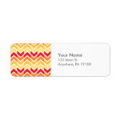 Farbe der gelben Zickzack geometrischen Muster (Vorne)