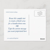 Farbe der Insel Postkarte (Rückseite)