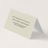 Farbe der Kalligraphie Monogramm Pastell Visitenkarten (Rückseite)