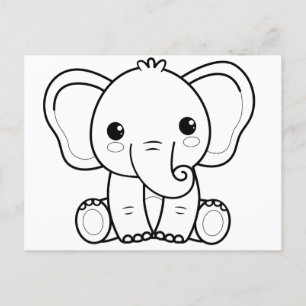 Farbe der Kinder: Ihr eigenes Valentin (Elefant) Postkarte
