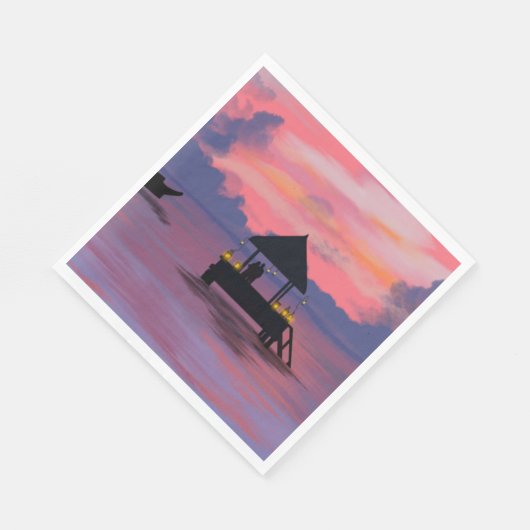 Farbe der Liebe Serviette (Ecke)