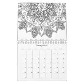 Farbe der Mandala-Muster Kalender (Jan 2027)