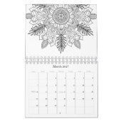 Farbe der Mandala-Muster Kalender (Mär 2027)
