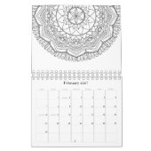 Farbe der Mandala-Muster Kalender (Feb 2027)