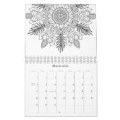 Farbe der Mandala-Muster Kalender (Mär 2026)