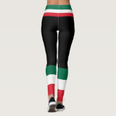 Farbe der mexikanischen Flagge Leggings (Rückseite)