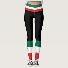 Farbe der mexikanischen Flagge Leggings