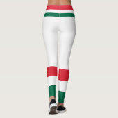 Farbe der mexikanischen Flagge Leggings (Rückseite)