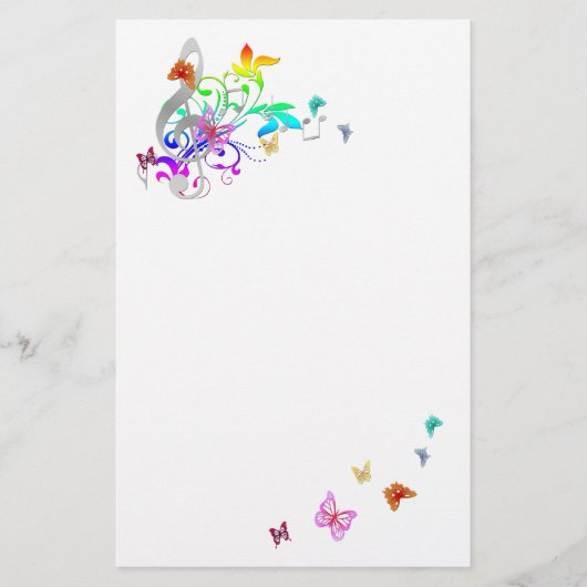 Farbe der Musik Briefpapier (Vorderseite)